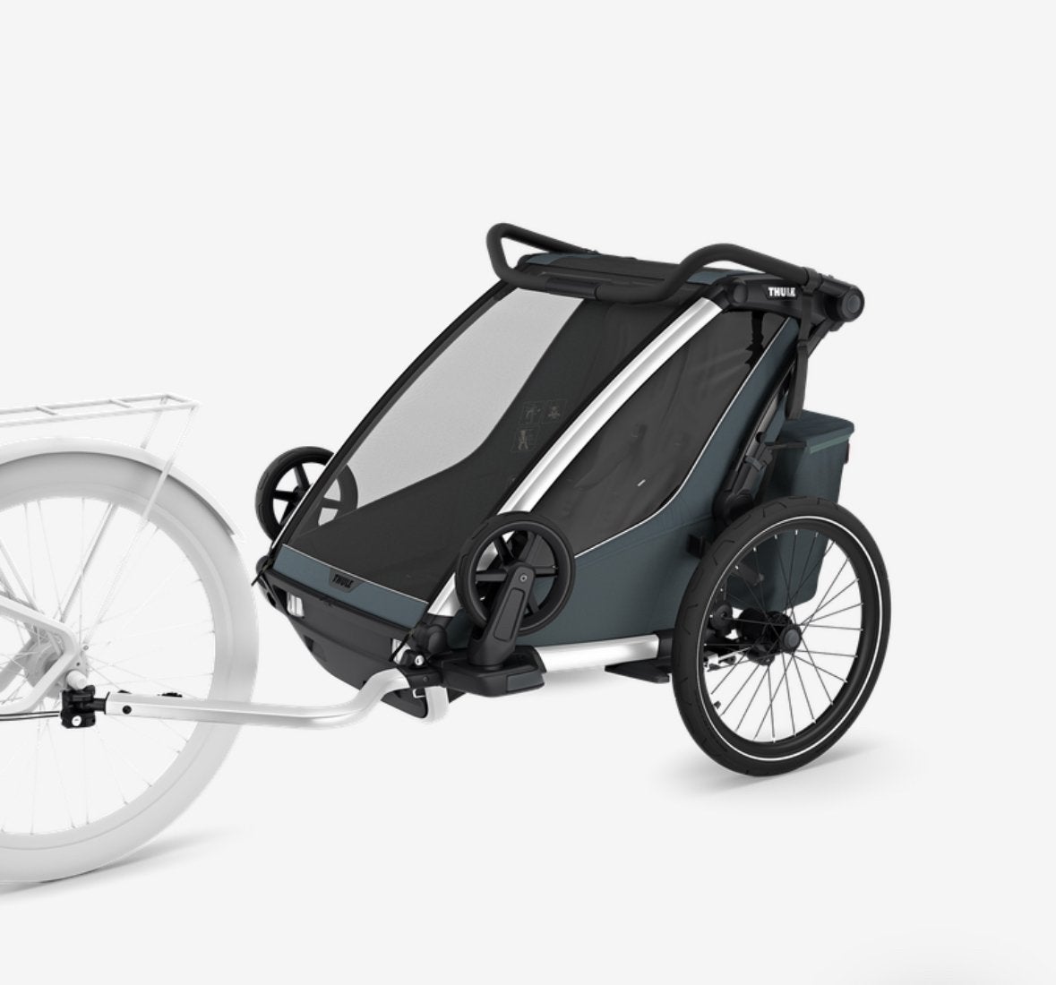 Thule Chariot Cross 2 G3 (2024) + NIEUWE Infant Sling, Ophalen, Vering, Zo goed als nieuw, Kinderkar