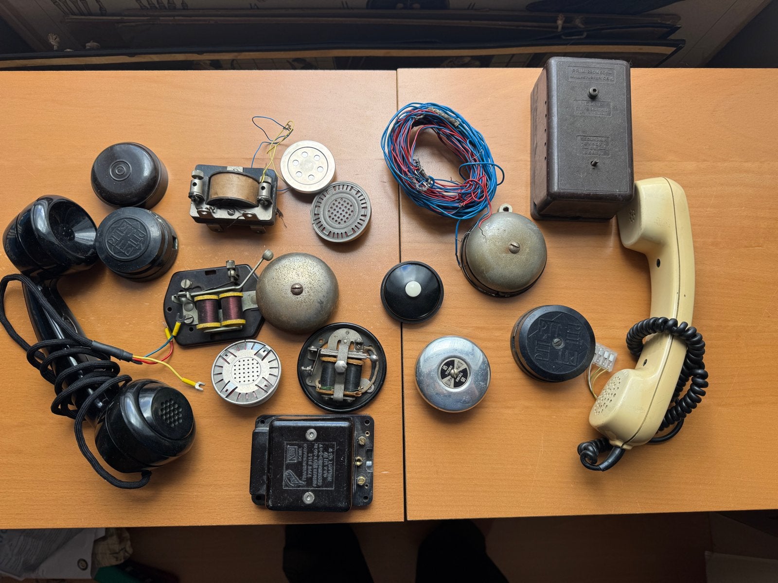 Telefoononderdelen jaren 50/60en Bellen - Nedap, Ticino, Ophalen of Verzenden, Huis en Inrichting