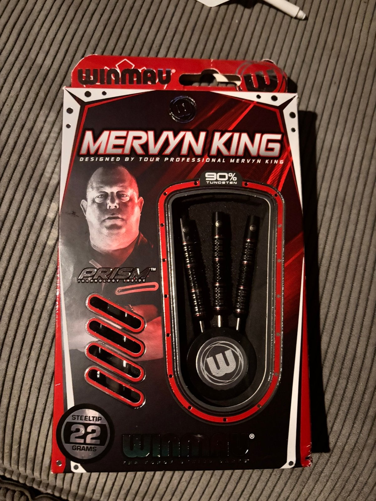 Mervyn king winmau 22 gram pijlen, Ophalen of Verzenden, Zo goed als nieuw, Pijlen