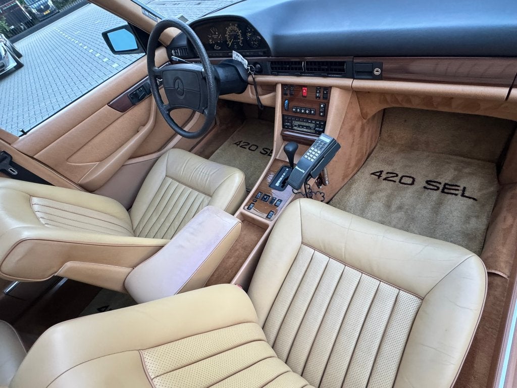 Mercedes Benz 420SEL Ecc Airco Leder Wegenbelasting vrij !, foto 4