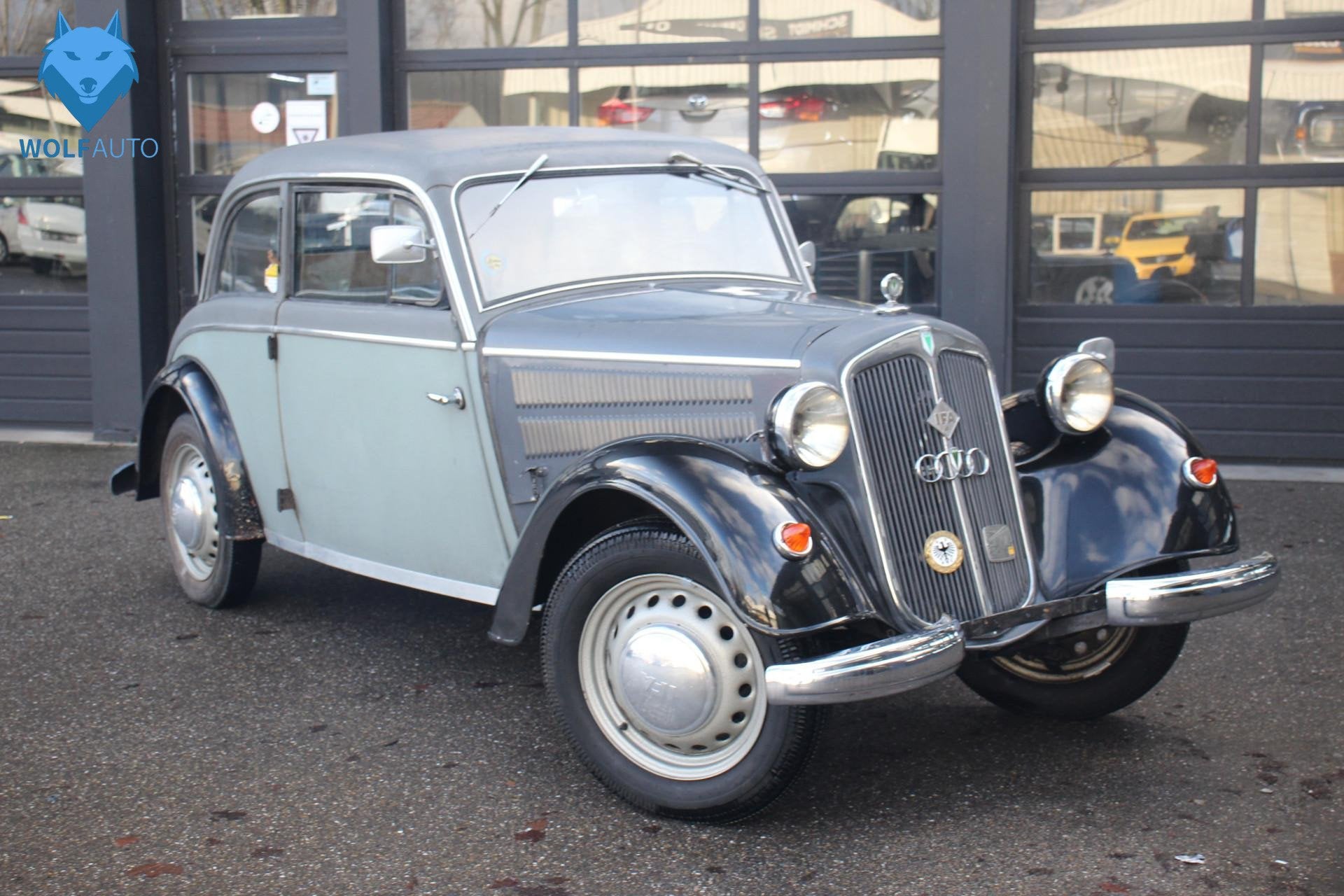 DKW IFA AUDI F8 1954 oldtimer auto! ZEER UNIEK 2T, Overige merken, Stof, Bedrijf, Handgeschakeld