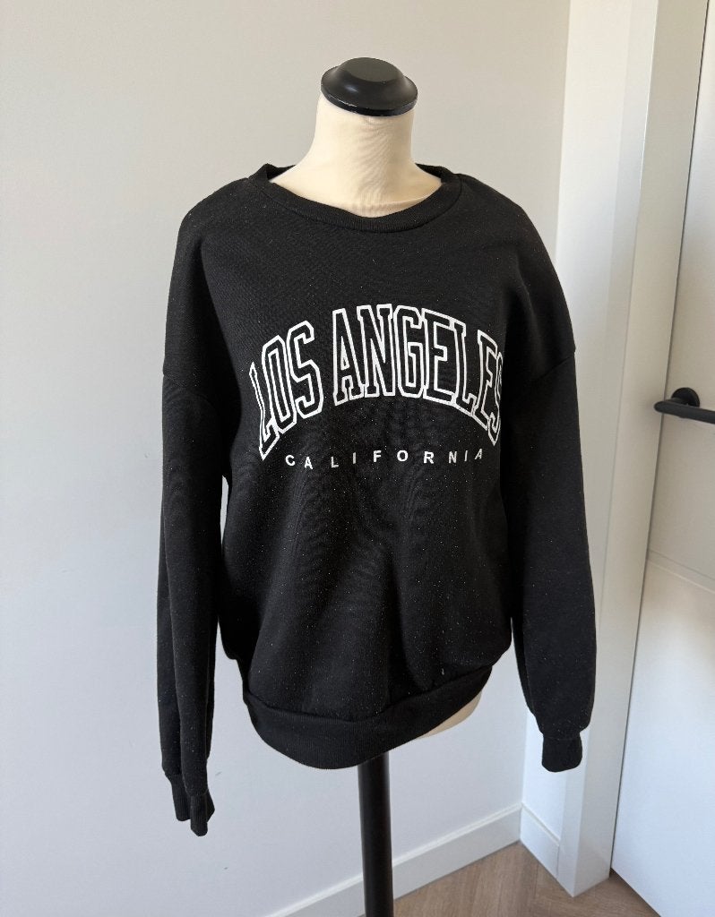 Heel goed zwart Los Angeles oversize sweater trui S M 36 38, Kleding | Dames, Zwart, Ophalen of Verzenden, Onbekend, Maat 36 (S)