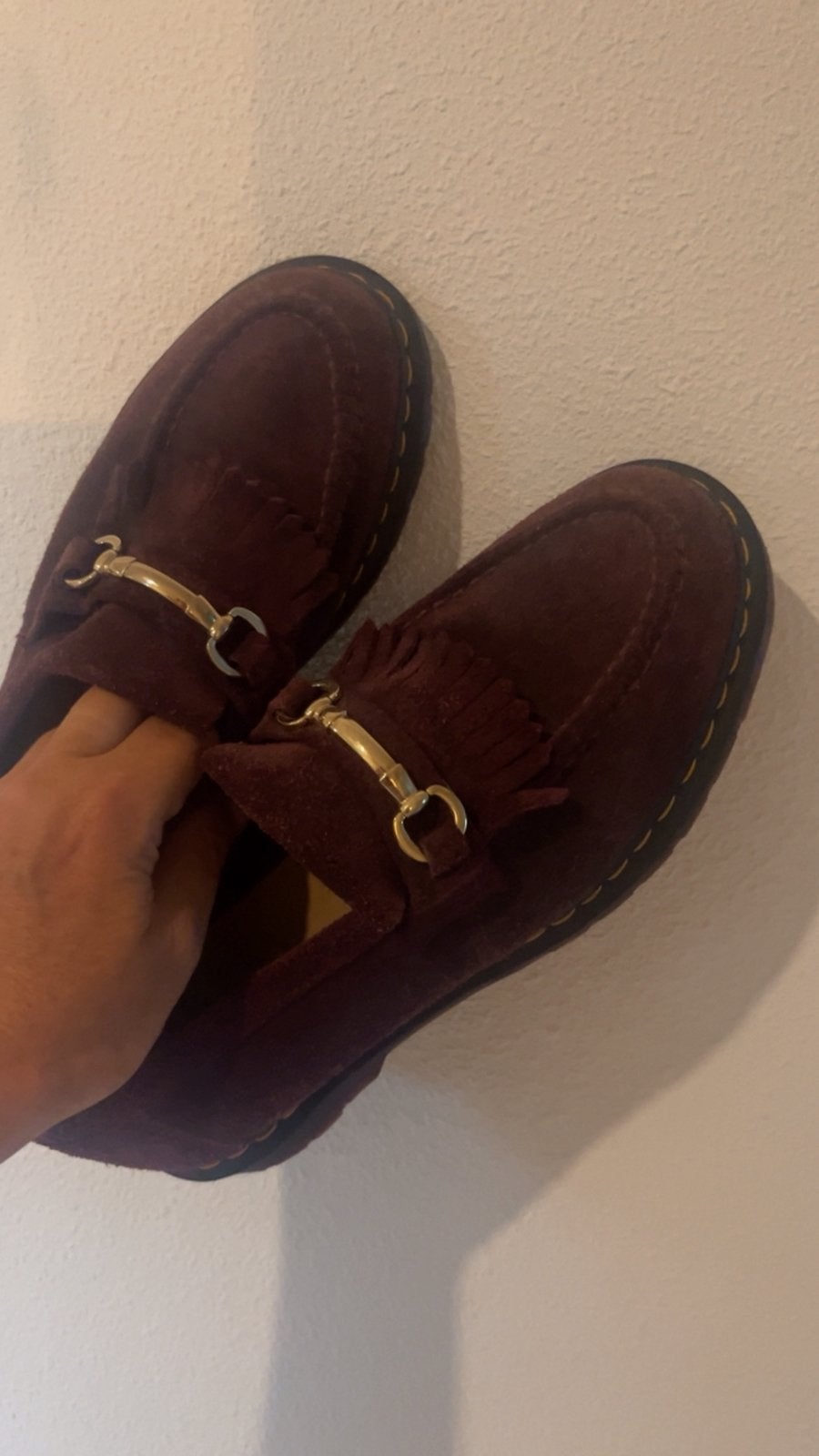 Bourgondy loafers DR.MARTINS 43, Verzenden, Zo goed als nieuw, Loafers