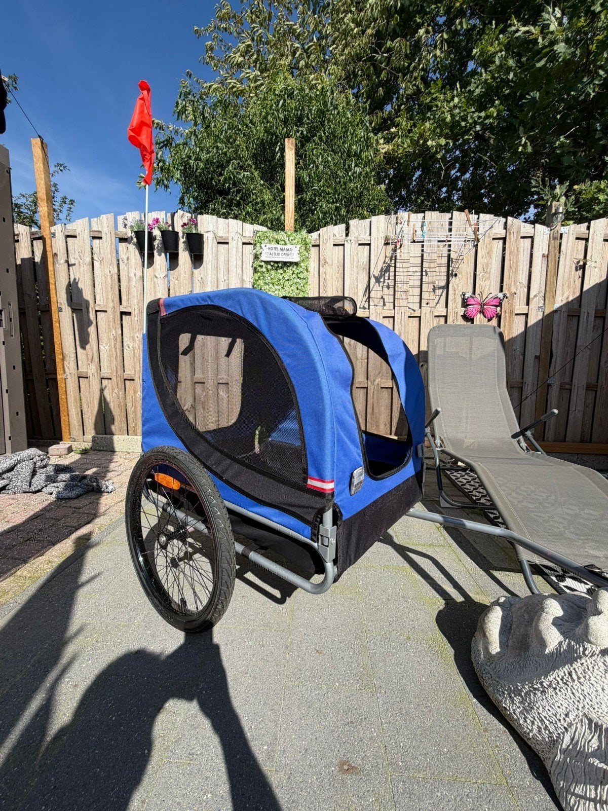 Hondenfietskar - Blauw - 40kg, Fietsen en Brommers, Fietsaccessoires | Aanhangers en Karren, Ophalen, BicycleGears, 20 tot 40 kg