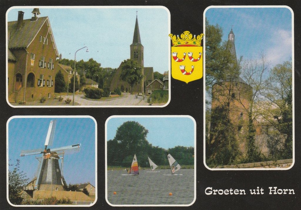 HORN Centrum Kerk Molen Surfers Toren Groeten, Verzamelen, Verzenden, 1980 tot heden, Ongelopen, Limburg