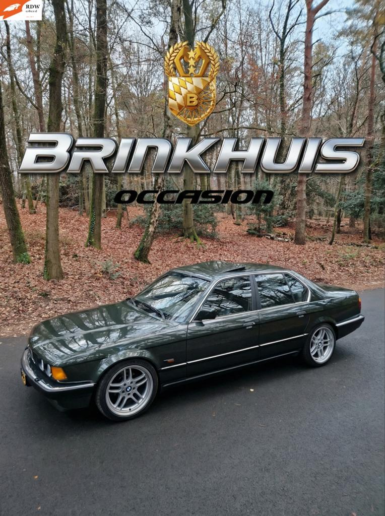 BMW 7-Serie 735i E32 1987 GROEN HANDGESCHAKELD OLDTIMER, Auto's, BMW, Bedrijf, 7-Serie, ABS, Airconditioning, Alarm, Automatische klimaatregeling