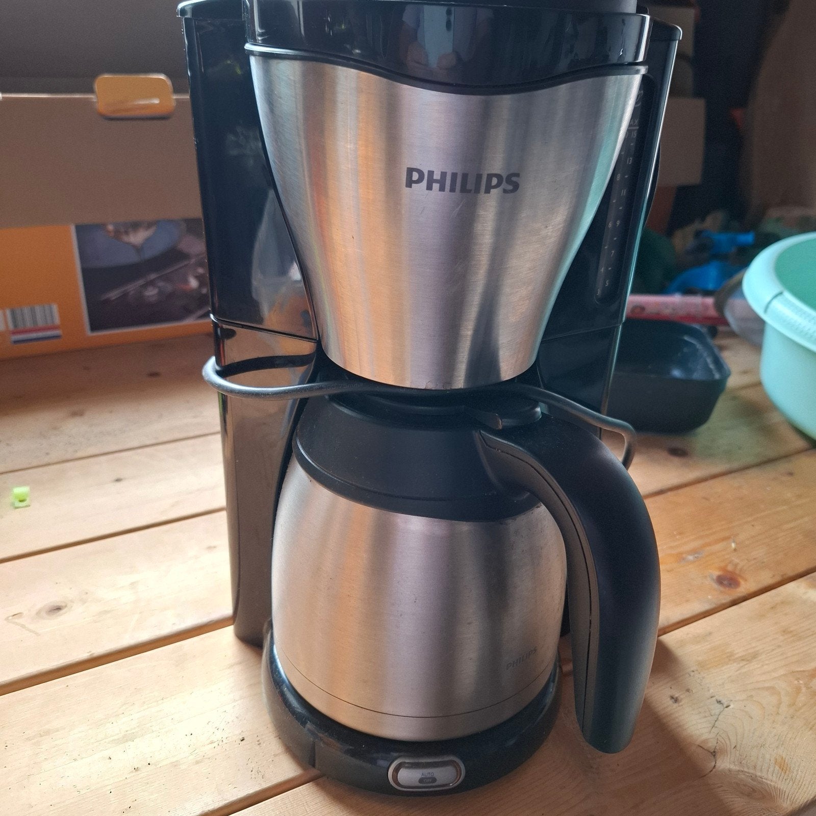 Philips Koffiezetapparaat met Thermoskan, Gebruikt, Koffiemachine, Gemalen koffie, Ophalen of Verzenden