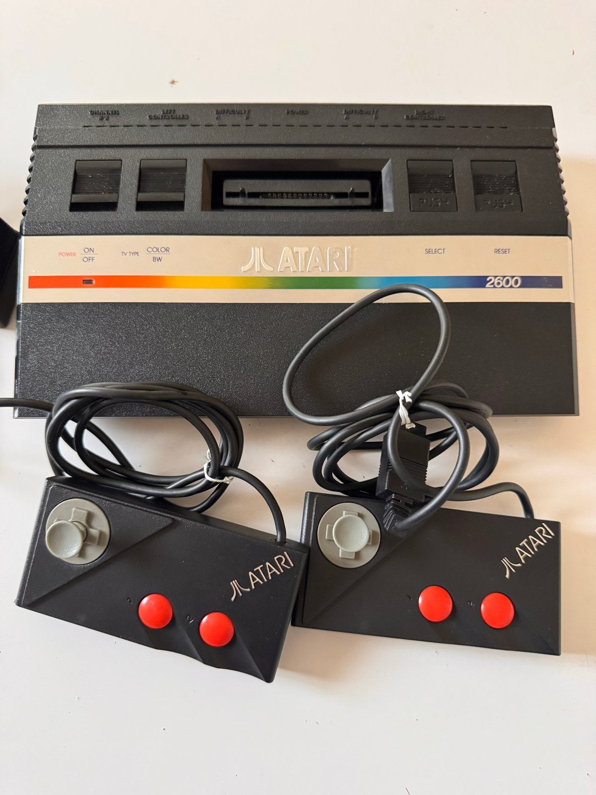 Atari 2600 met 12 spellen originele dozen en handleidingen, Met 2 controllers, Ophalen of Verzenden, Atari 2600, Gebruikt