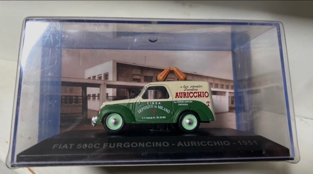 FIAT 500C Furgoncino - Auricchio - 1951 modelauto, Ophalen of Verzenden, Nieuw, Auto, Overige merken