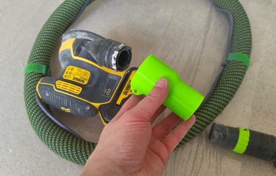 Dewalt DCW210 schuurmachine naar Festool stofzuiger adpater, Ophalen of Verzenden, Nieuw, 1200 watt of meer, Excentrische schuurmachine