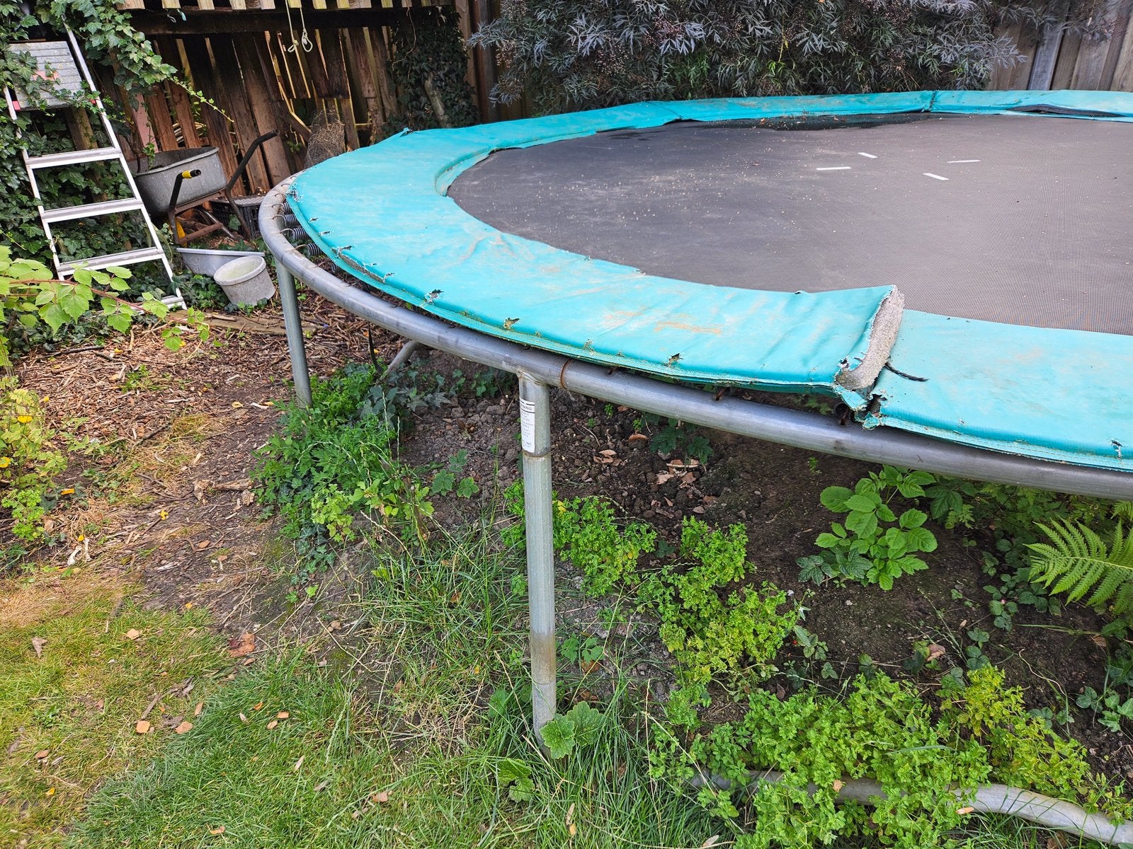 GRATIS: Gebruikte trampoline 366 cm, Jumpking, Ophalen, Gebruikt