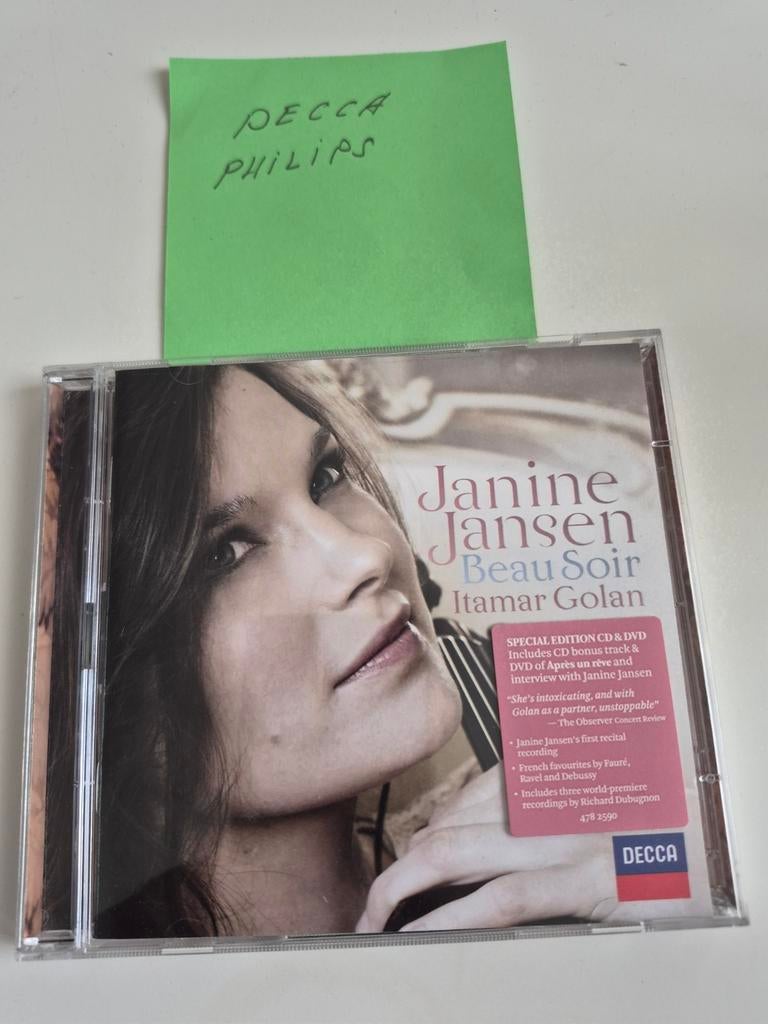 Janine Jansen - Beau Soir (CD & DVD), Cd's en Dvd's, Cd's | Klassiek, Zo goed als nieuw, Kamermuziek, Modernisme tot heden, Boxset