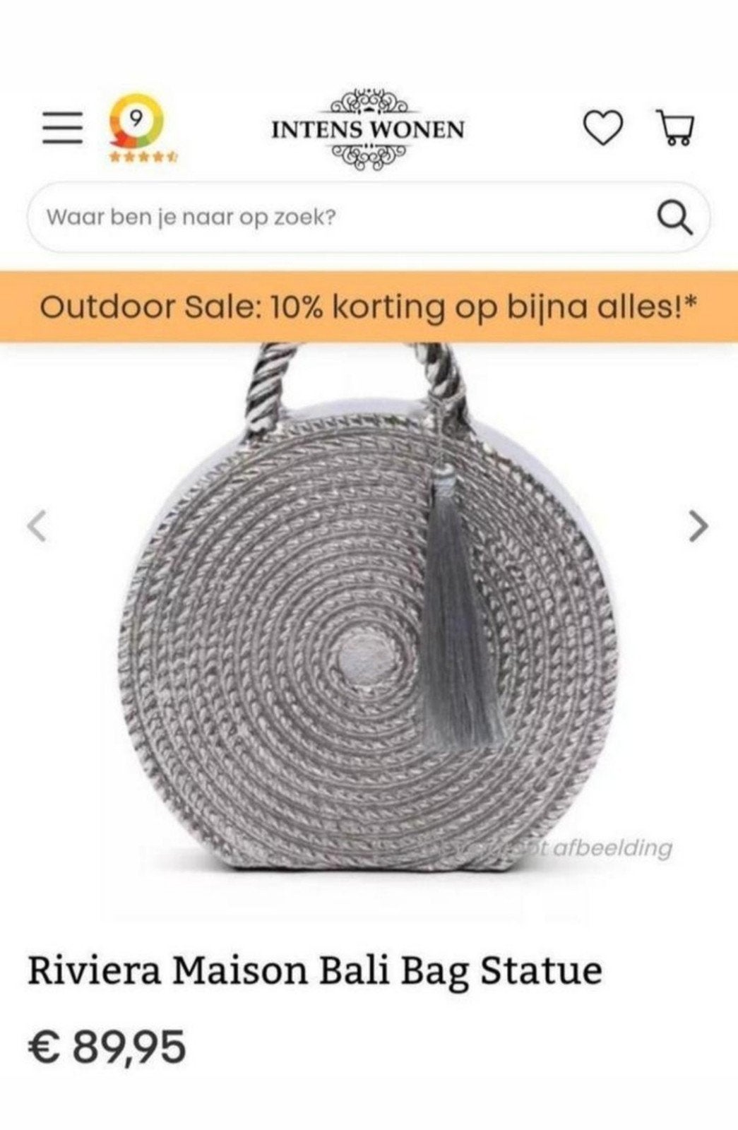 Prachtige zilveren Rivièra Maison Bali tas/statue
Ophalen i, Ophalen of Verzenden, Zo goed als nieuw