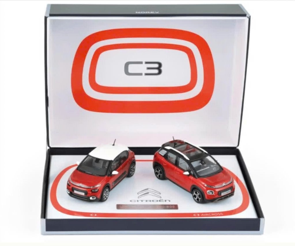 Coffret Citroen C3 & C3 Aircross 2017 NOREV 1/43 ref: 155329