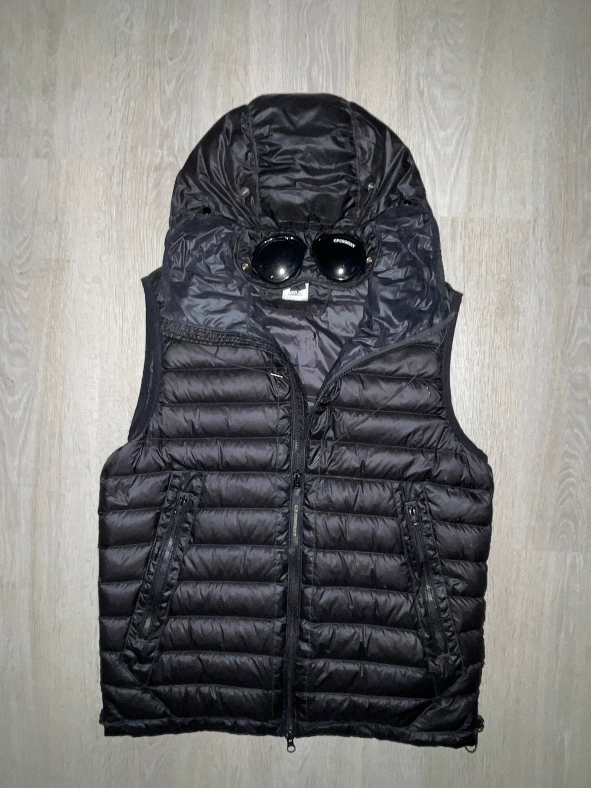 CP Company DD Shell Bodywarmer met Goggles Zwart, Ophalen of Verzenden, Zo goed als nieuw, Maat 36 (S), Zwart