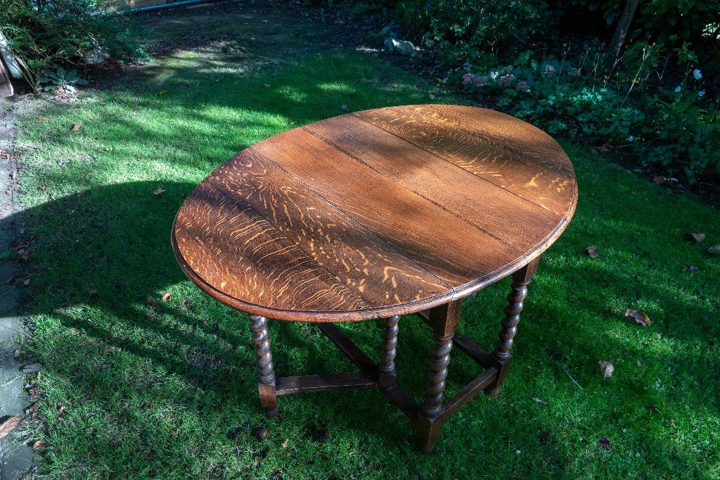 gateleg tafel eiken 120 x 90 Hoog 70. cm, Ophalen