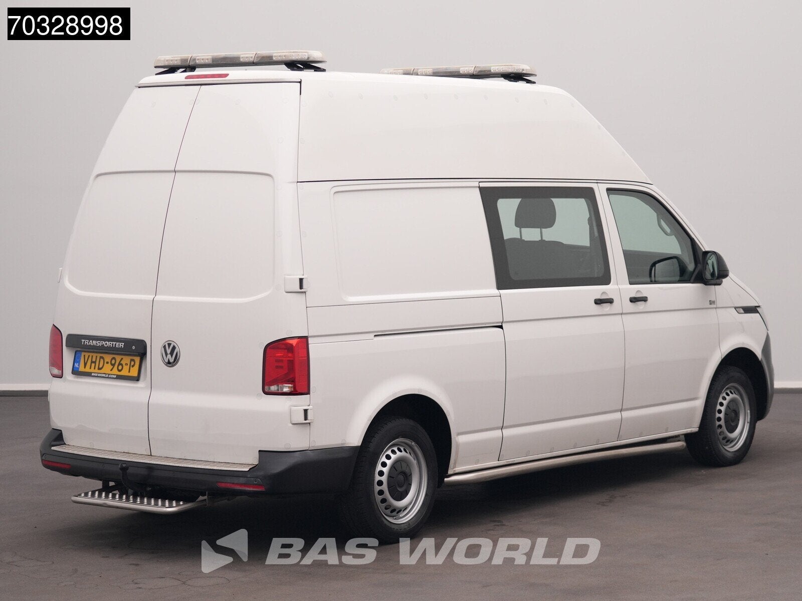 Volkswagen Transporter 150PK Automaat Hoog Dak Dubbel Cabine, Auto's, Bestelauto's, Stof, Gebruikt, Euro 6, 150 pk