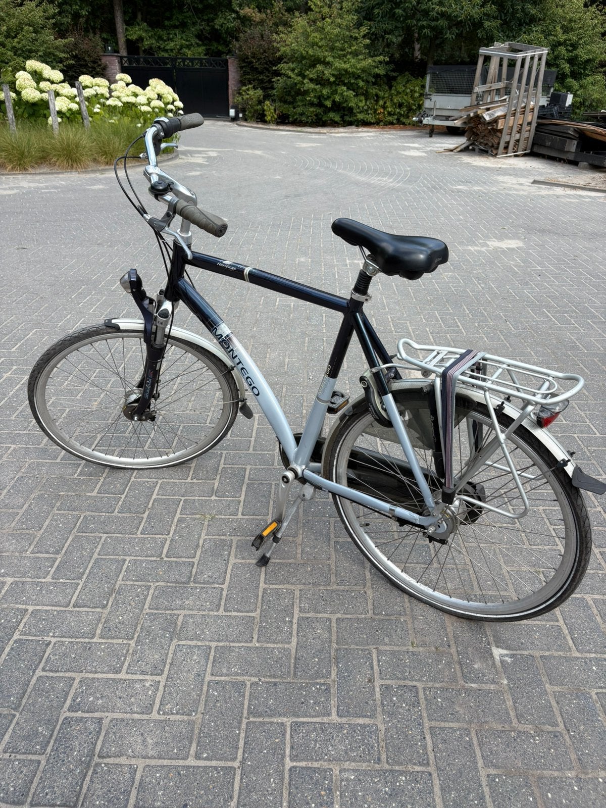 Opknap herenfiets, Fietsen en Brommers, Minder dan 10 versnellingen, Gebruikt, Schijfrem, Ophalen