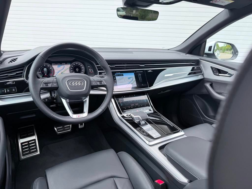 Audi Q8 55 TFSI e quattro Pro Line S|PANO|ACC|23 INCH|T.HAAK, Auto's, Audi, Automaat, Gebruikt, Q8, Wit