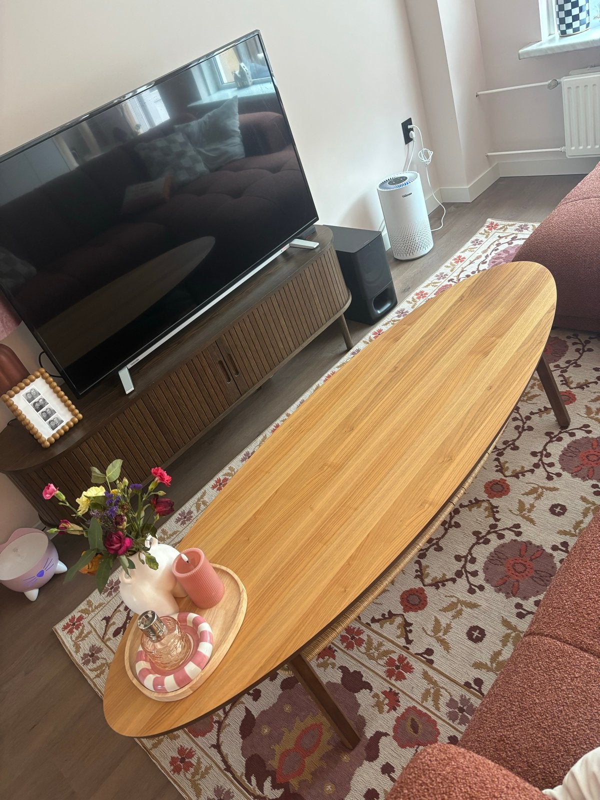 IKEA Stockholm salontafel - Eikenhout, ovaal, Ophalen, Gebruikt, Eikenhout, 50 tot 100 cm