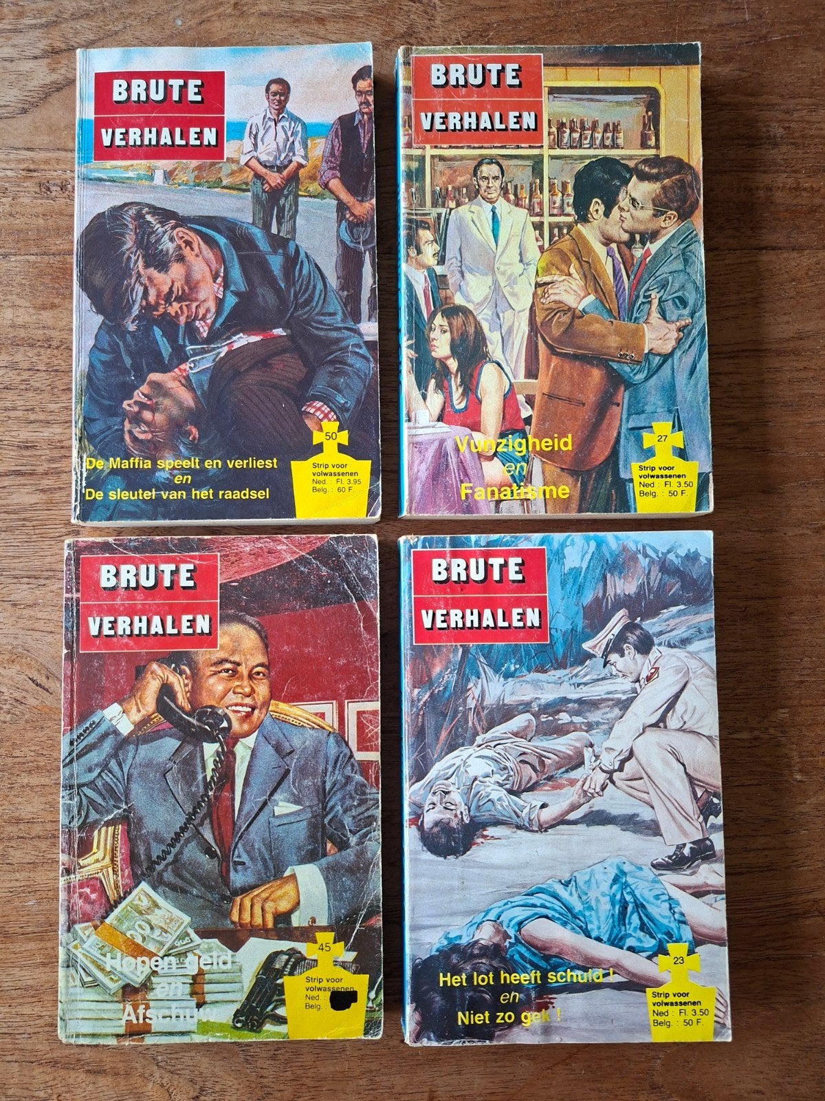 Brute Verhalen - Vintage strips voor volwassenen., Boeken, Ophalen of Verzenden, Gelezen, Diverse auteurs