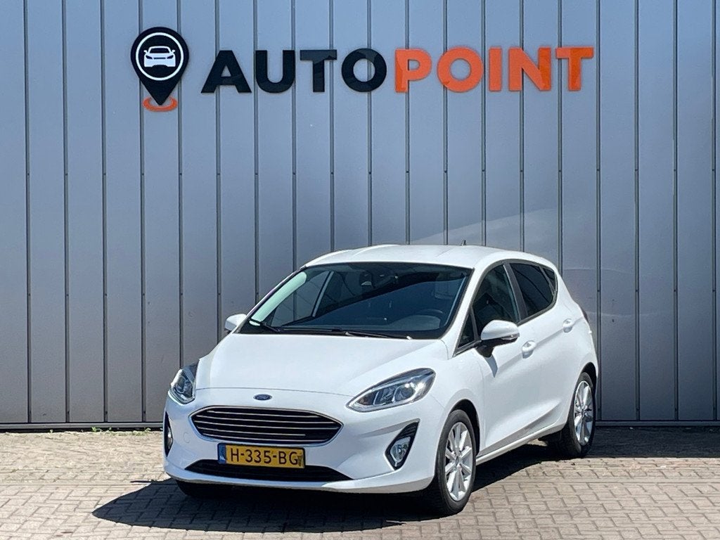 Ford Fiesta 1.0 EcoBoost Titanium AUTOMAAT LED ORG NL, Auto's, Ford, Stof, Gebruikt, Origineel Nederlands, Bedrijf