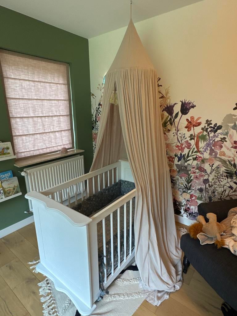 Hemeltje/klamboe nude kleur katoen zgan, Kinderen en Baby's, Kinderkamer | Inrichting en Decoratie, Ophalen of Verzenden, Zo goed als nieuw