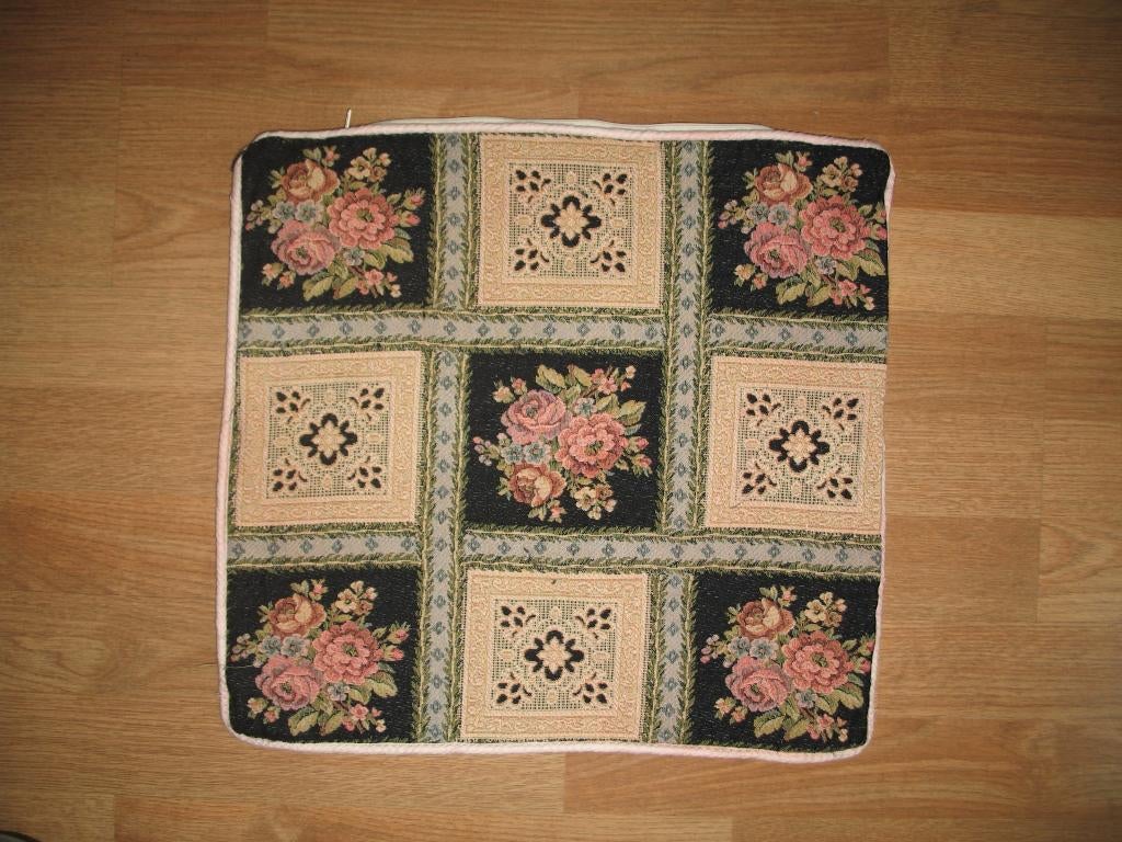 Kussenhoes Patchwork Gobelin Rozen Vintage, Ophalen of Verzenden, Vierkant