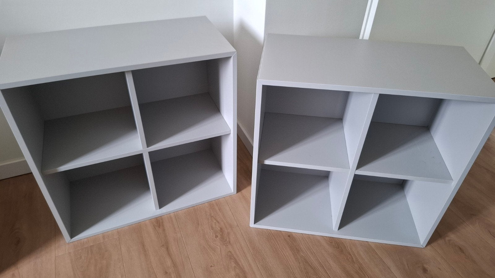 IKEA eket kasten 4 vakken lichtgrijs, Ophalen, Gebruikt, 50 tot 100 cm, Minder dan 100 cm