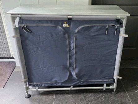 DEFA tentkast / kookmeubel (2x) 1,02x47x86, stelpoten, Caravans en Kamperen, Kampeermeubelen, Ophalen, Gebruikt, Campingkast