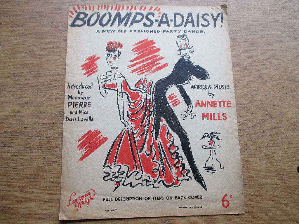 Boomps-A-Daisy! Oude bladmuziek voor piano/ukelele, Gebruikt, Ophalen of Verzenden, Thema, Piano