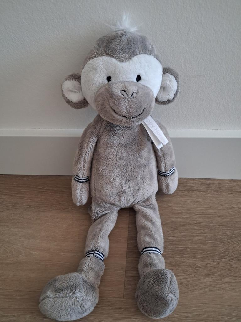 Knuffel Happy Horse aap Mateo grijs L1397, Ophalen of Verzenden, Zo goed als nieuw, Overige typen