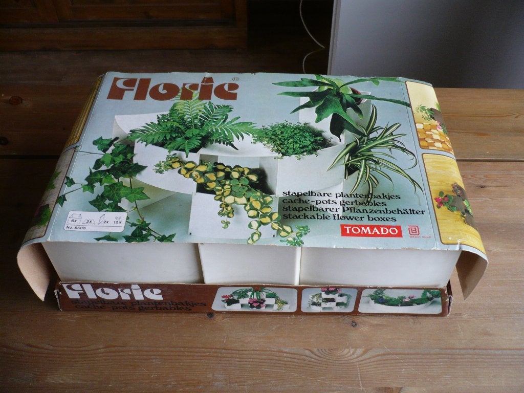 Vintage Stapelbare Plantenbakjes (Tomado), Kunststof, Minder dan 30 cm, Binnen, Minder dan 60 cm