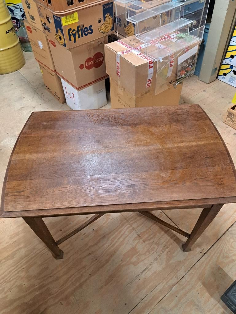 Houten tafel en kastje - apart of samen te koop, Huis en Inrichting, Gebruikt, 100 tot 150 cm, Klassiek, Rechthoekig