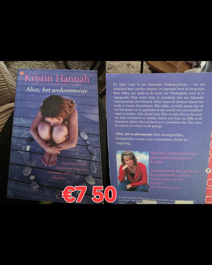 Kristin hannah Alice, het wolvenmeisje, Boeken, Ophalen of Verzenden, Zo goed als nieuw