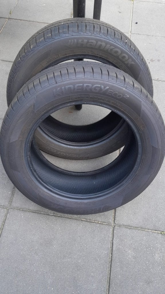 4x Hankook Kinergy eco 2 zomerbanden 205/55 r16, Ophalen, Gebruikt, 16 inch, 205 mm