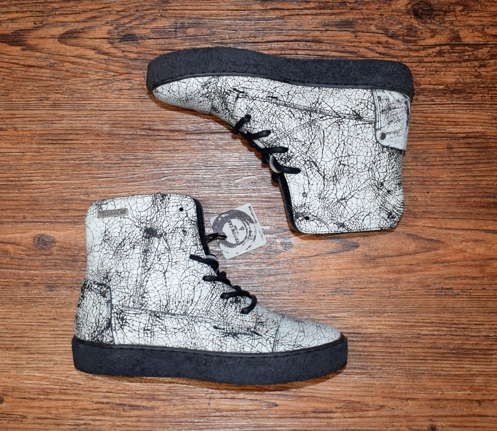 YELLOW CAB - zwart witte leren boots exact - maat 37, Overige kleuren, Nieuw, Ophalen of Verzenden, Yellow Cab