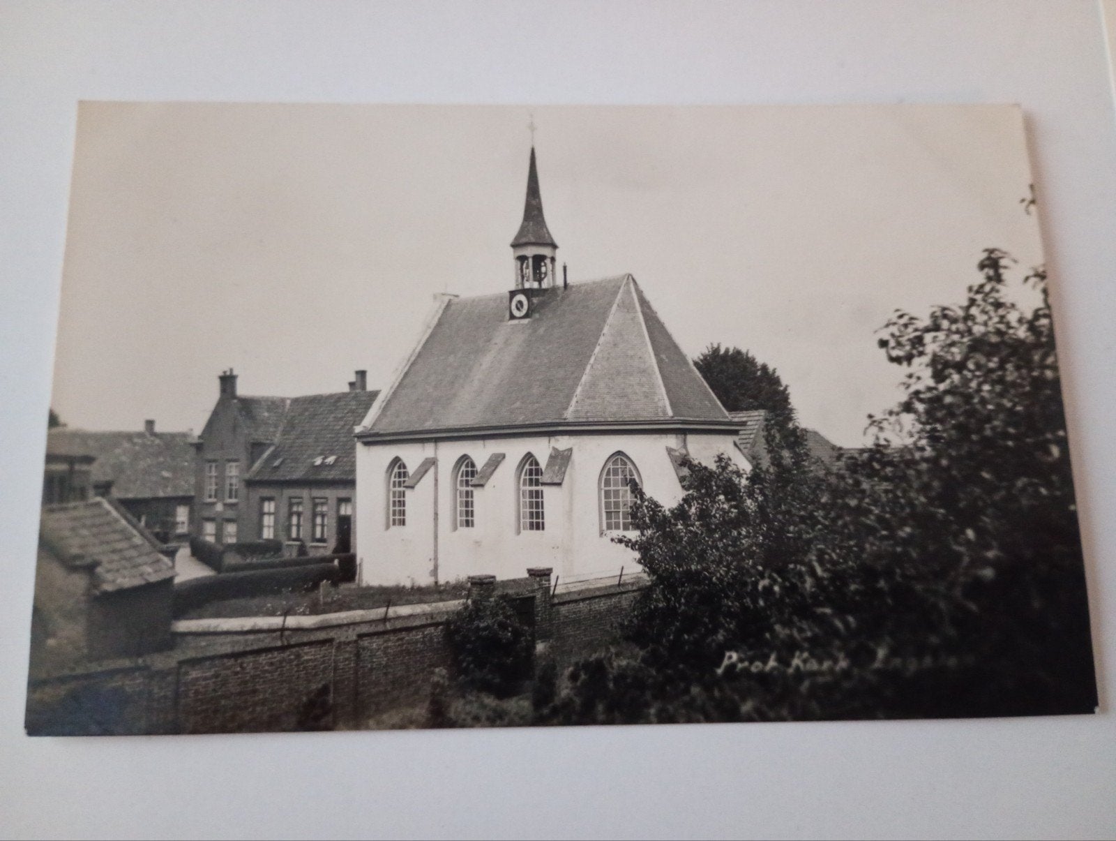 Fotokaart Engelen bij 's-Hertogenbosch Protestantse Kerk, Ophalen of Verzenden, 1920 tot 1940, Ongelopen, Noord-Brabant