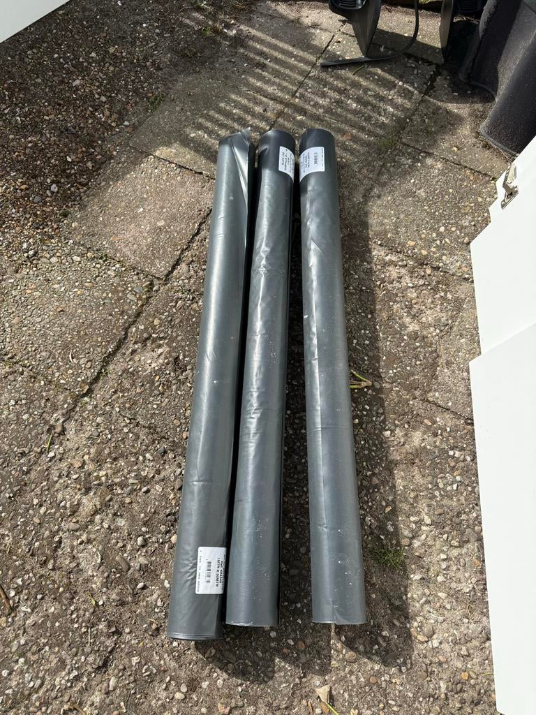 Black Line Dampfolie 30 m² - Zwart (3 rollen beschikbaar), Doe-het-zelf en Verbouw, Isolatie en Afdichting, Nieuw, Vloerisolatie
