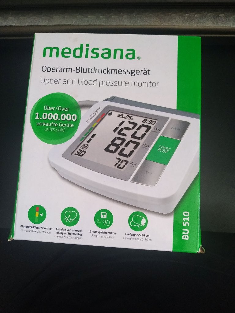 Medisana BU 510 bovenarm bloeddrukmeter, Diversen, Verpleegmiddelen, Ophalen of Verzenden, Nieuw