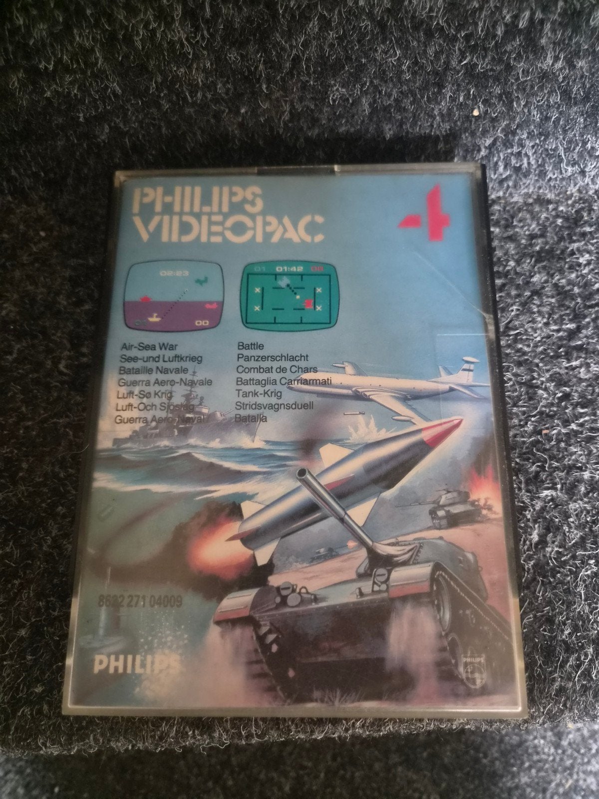 Philips Videopac 4: Air-Sea War / Battle (Vintage Game), Spelcomputers en Games, Gebruikt, Shooter, 2 spelers, Ophalen of Verzenden