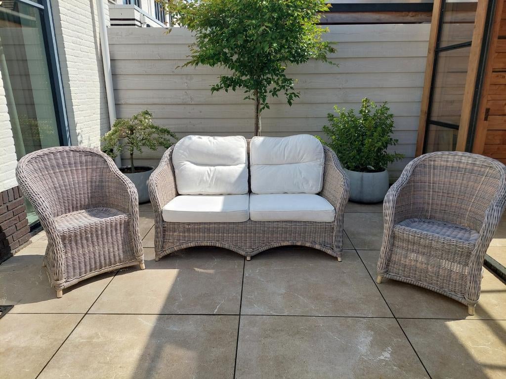 Prachtige Applebee tuinset Bank en 2 fauteuils, Tuin en Terras, Tuinsets en Loungesets, Ophalen, Zo goed als nieuw, Bank