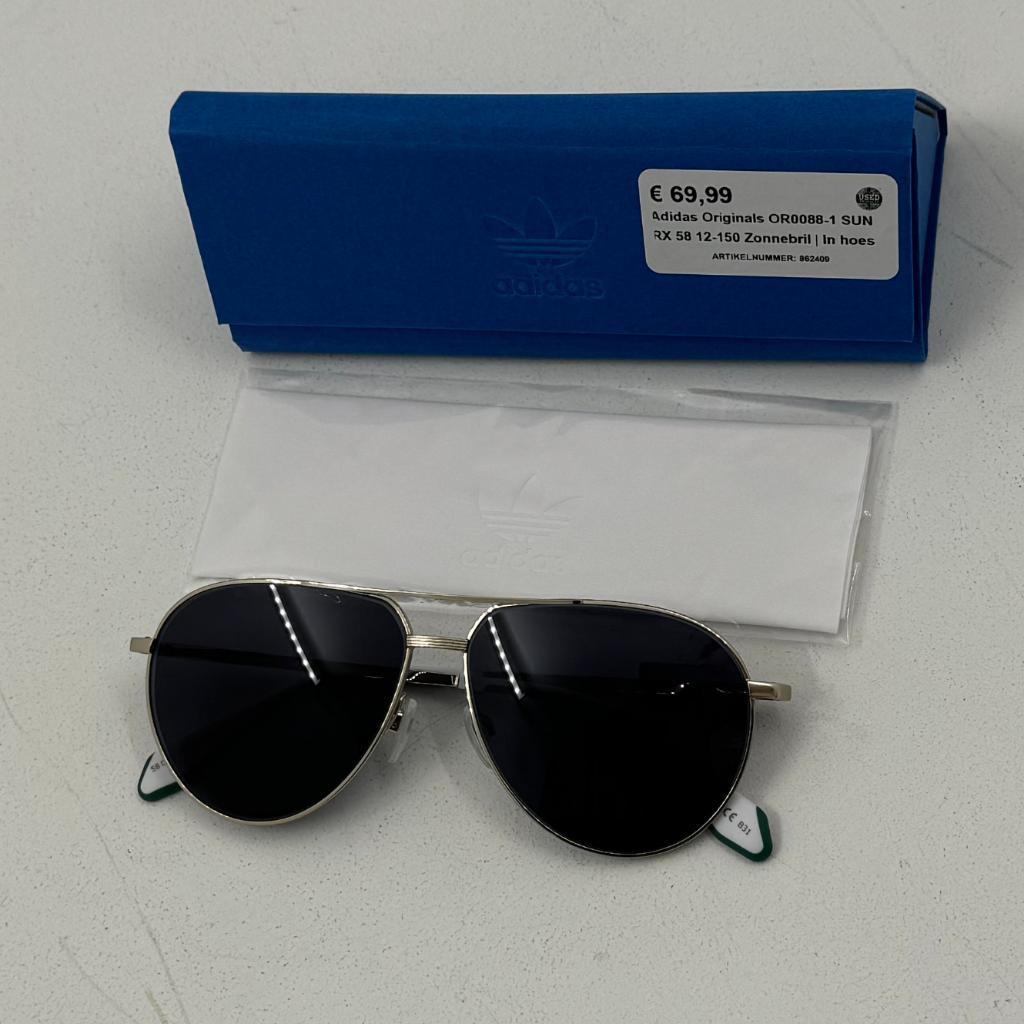 Adidas Originals OR0088-1 SUN RX 58 12-150 zonnebril zwart, Sieraden, Tassen en Uiterlijk, Zonnebrillen en Brillen | Heren, Overige merken