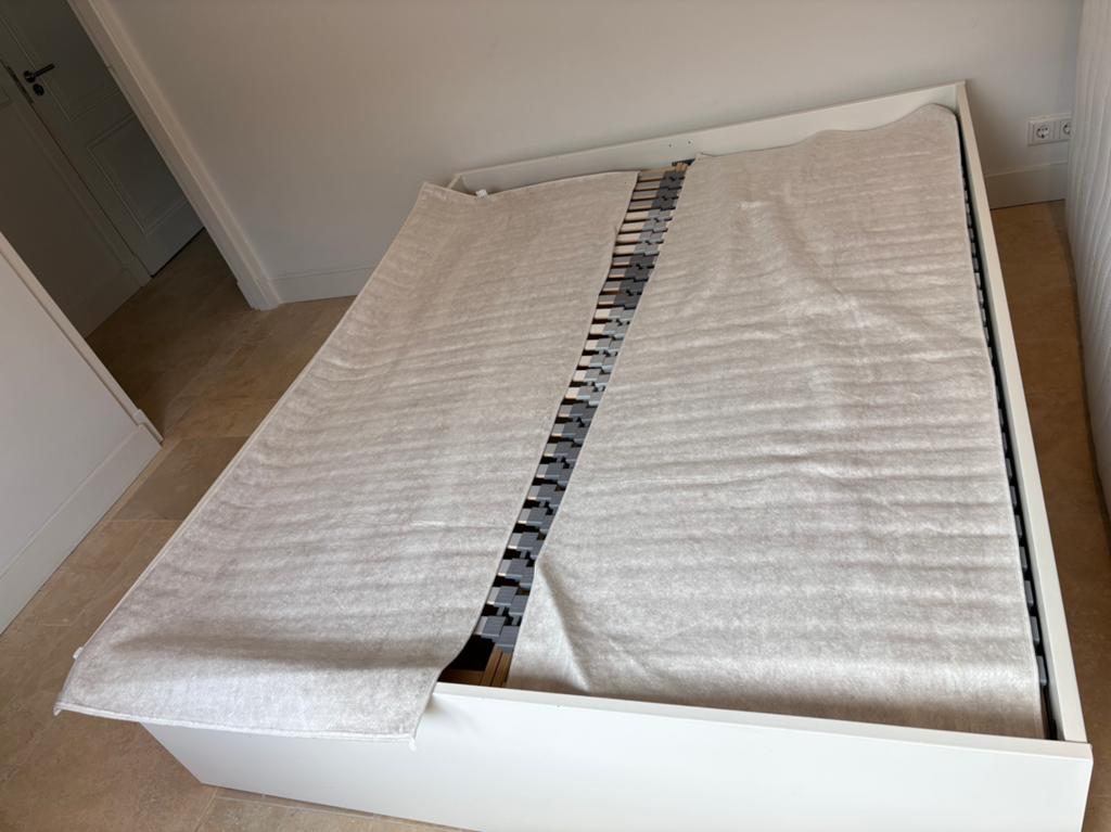 Lönset Lattenbodem en beschermlaag 160x200, Huis en Inrichting, Slaapkamer | Bedden, Ophalen, Tweepersoons, Zo goed als nieuw