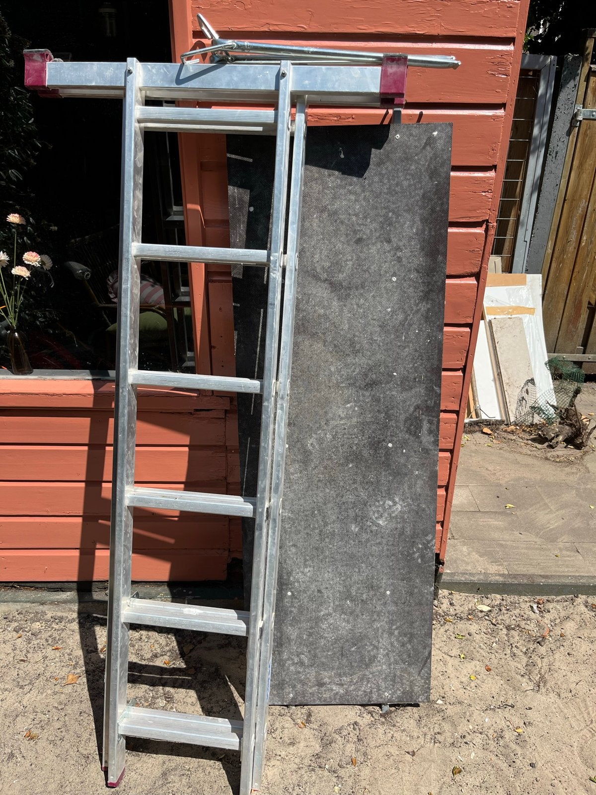 Krause Kamersteiger 4-in-1, werkhoogte 3 meter, Doe-het-zelf en Verbouw, Steigers, Ophalen, Gebruikt, Rolsteiger of Kamersteiger