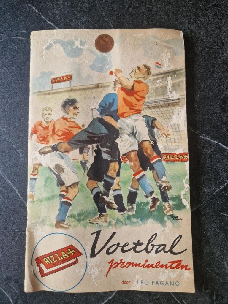 Rizla voetbal prominenten 1956 COMPLEET, Gelezen, Ophalen of Verzenden, Balsport, Leo Pagano