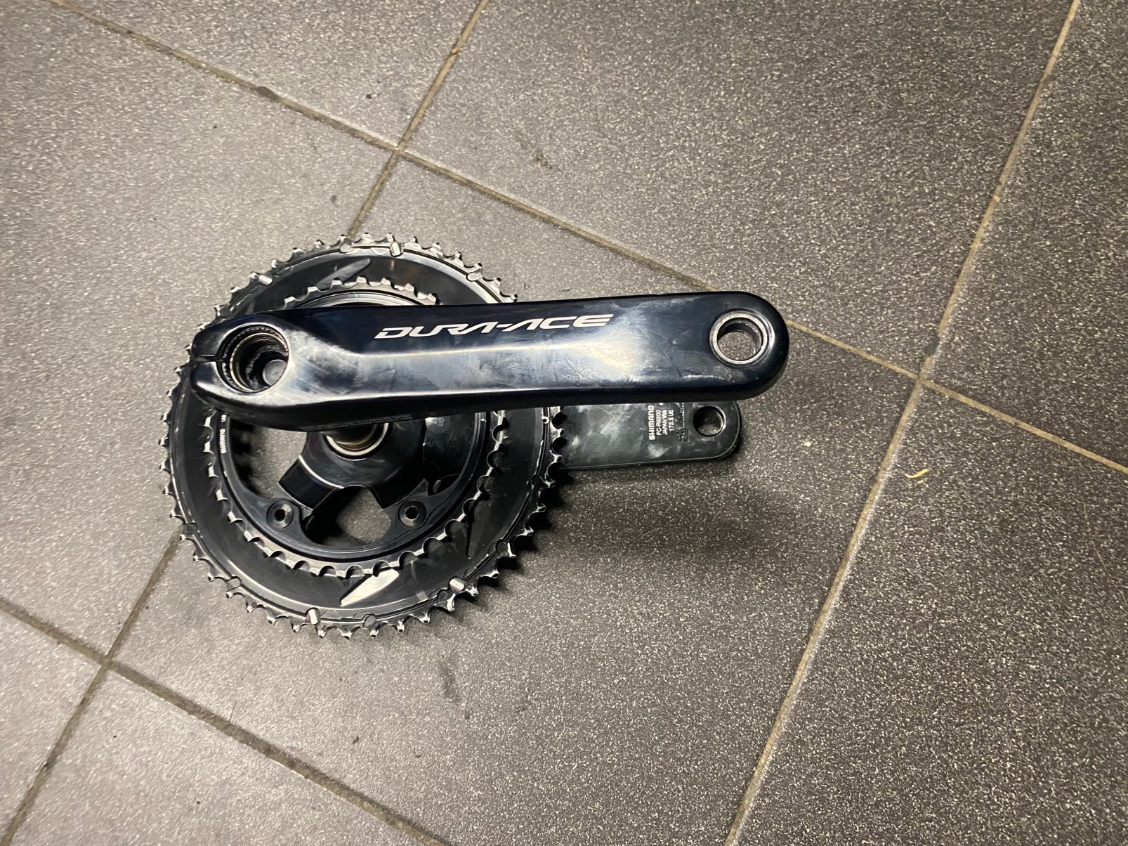 Dura Ace 4IIII powermeter crank, Crankstel of Pedalen, Gebruikt, Ophalen of Verzenden, Aluminium