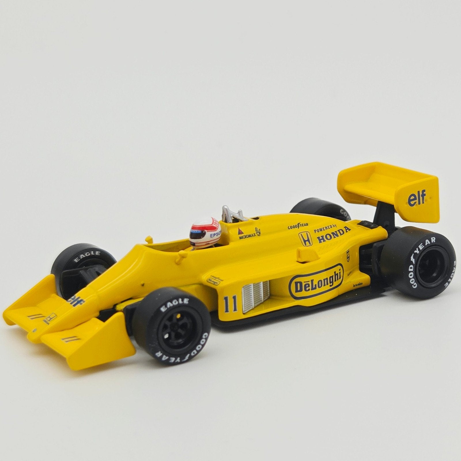 1987 Lotus 99T #11 Satoru Nakajima Monaco Grand Prix, yellow, Mymodelcar@outlook.com, Auto, Ophalen of Verzenden, Mini gt