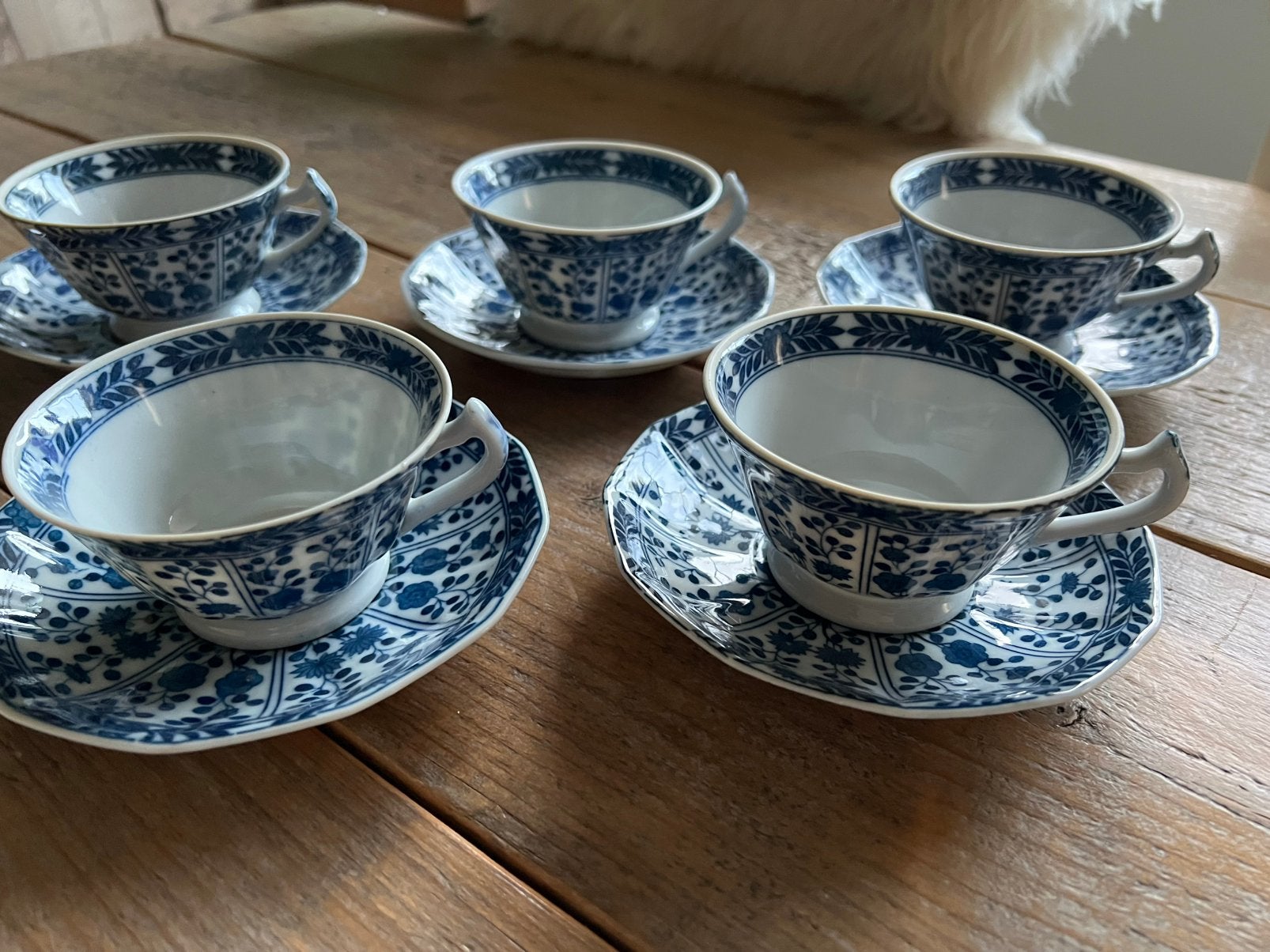 Antiek 5 delig theeservies, Antiek en Kunst, Ophalen