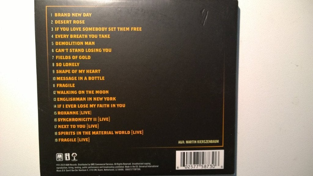 Sting - My Songs, Ophalen of Verzenden, Zo goed als nieuw, Pop, Album